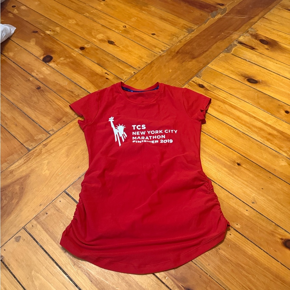 2019 New York City Marathon Red Women's Tee